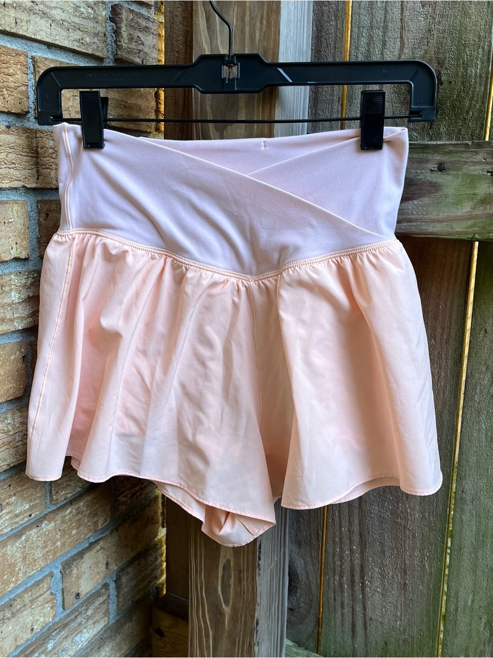 Offline by Aerie Pale Pink Flowy High-Waist Athletic Shorts